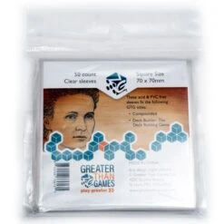 Board Game Sleeves: Square Size 70 X 70mm (50)