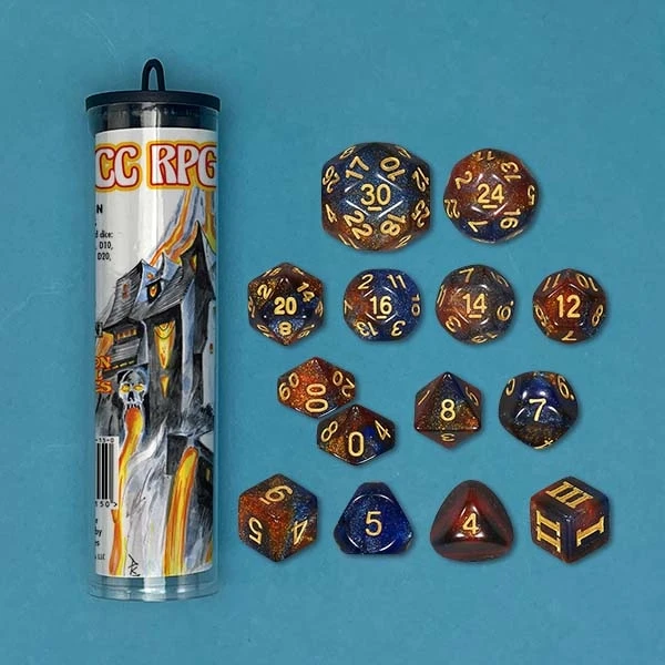 Eldritch Ruin Fragments Dice Set - Dungeon Crawl Classics 3 Eldritch Ruin Fragments Dice Set - Dungeon Crawl Classics