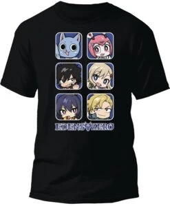 Edens Zero Chibi Cast Black T-Shirt