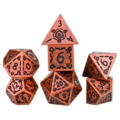 RPG Dice Set: Illusory Metal - Copper (7)
