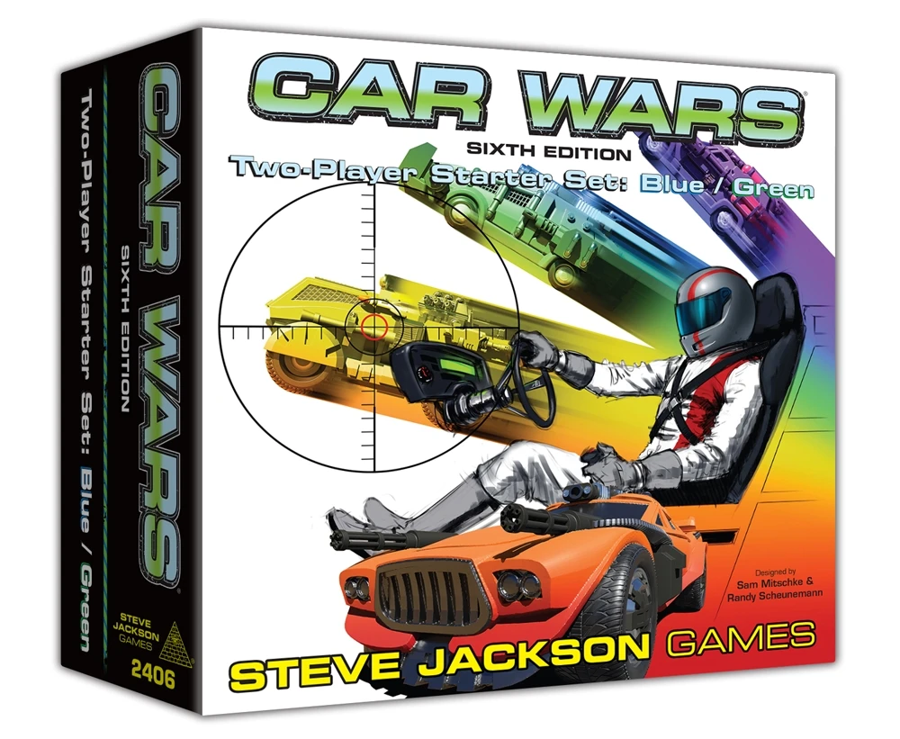 Car Wars: 2 Player Starter Set Blue/Green 3 Car Wars: 2 Player Starter Set Blue/Green