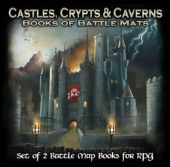 Castles, Crypts, And Caverns: Book Of Battle Mats