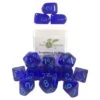 Polyhedral Dice: Translucent Dark Blue With Light Blue Numbers (15) 2 Polyhedral Dice: Translucent Dark Blue With Light Blue Numbers (15) -Atomicempire Outlet 032898981030 big