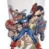 Toon Tumblers Captain America Bronze Age Clear Pint Glass
