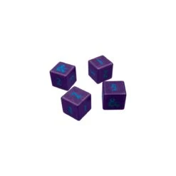 4D6 Heavy Metal Dice (Royal Purple And Sky Blue) - Phandelver Campaign