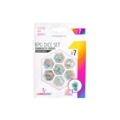 Embraced Series RPG Dice Set (7) - Green Skull