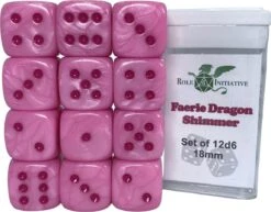 D6 Dice Set: Faerie Dragon Shimmer 18mm (12)