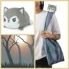 Plushie Tote Bag: Gray Forest Tote Bag And Light Gray Wolf Plushie -Atomicempire Outlet 033633300518 big