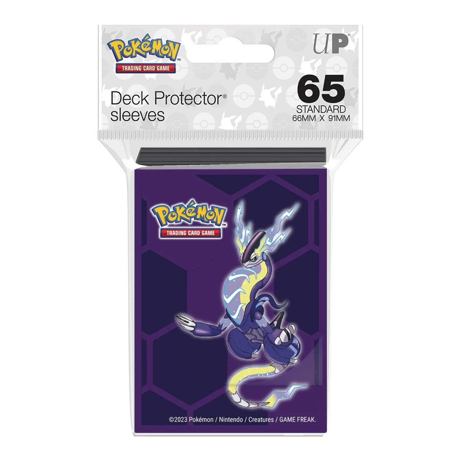 Miraidon Deck Protector Sleeves (65) - Pokemon TCG 3 Miraidon Deck Protector Sleeves (65) - Pokemon TCG
