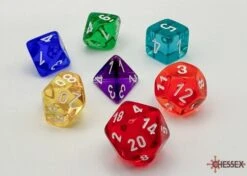 Prism Translucent GM And Beginner Player Polyhedral 7-Die Set