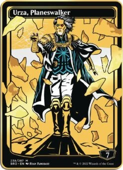 Brothers War Blackout Style Urza XL AR Pin - Magic The Gathering