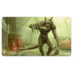 Scrounging Deathclaw Fallout Playmat - Magic: The Gathering