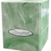 Marble Satin Cube Deck Box - Lime Green / White -Atomicempire Outlet 035077442937 big