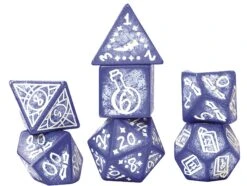 RPG Dice Set (7): Illusory Stone - Purple Agate