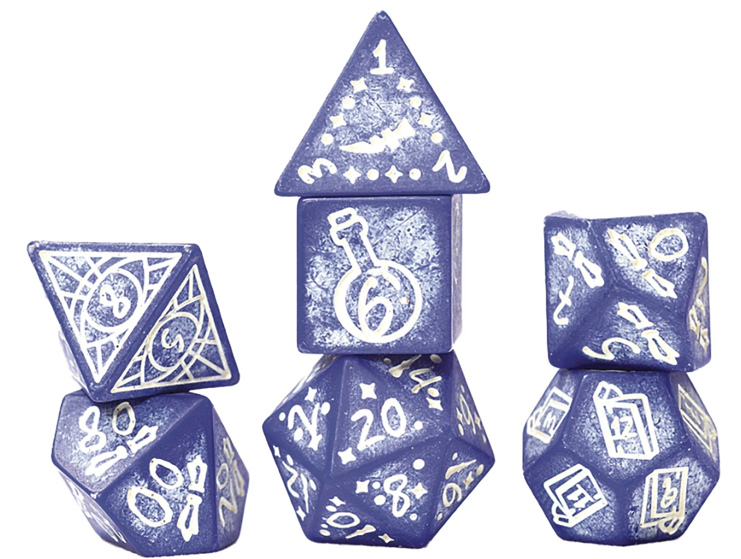 RPG Dice Set (7): Illusory Stone - Purple Agate 3 RPG Dice Set (7): Illusory Stone - Purple Agate