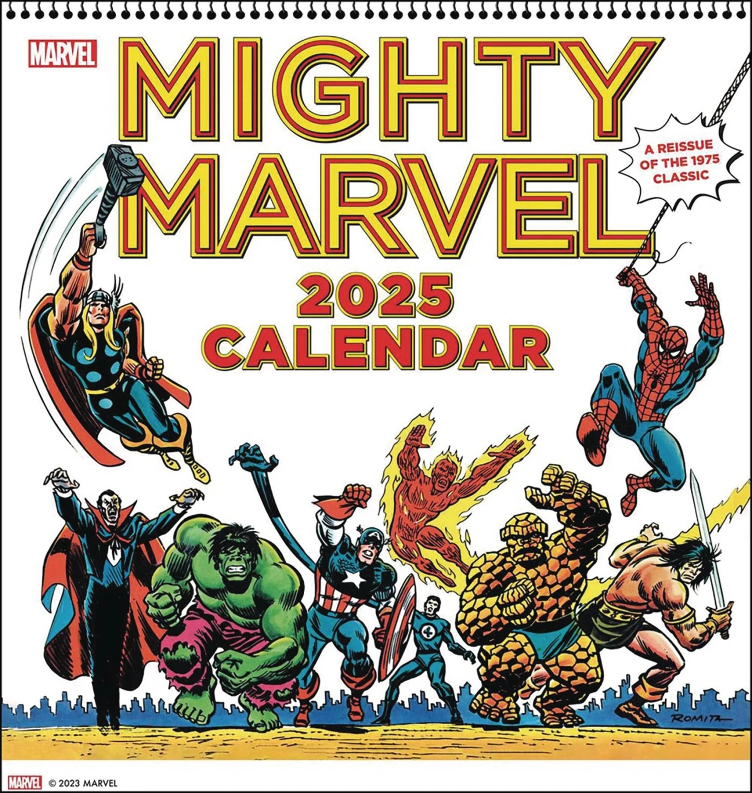 Mighty Marvel 2025 Wall Calender (1975 Calendar Reissue) 3 Mighty Marvel 2025 Wall Calender (1975 Calendar Reissue)