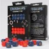 Crosshairs Compact D6 Dice Set: Cobalt And Red -Atomicempire Outlet 035264515198 big