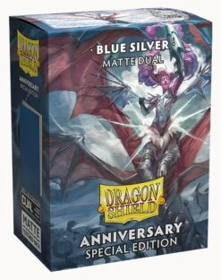 Dragon Shields: Matte Dual - Special Edition Blue And Silver (100)