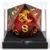 55mm Sharp Edged Resin D20: Red With Gold -Atomicempire Outlet 035414103085 big