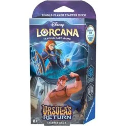 Disney Lorcana TCG: Ursula's Return Starter Deck - Sapphire / Steel - Hercules & Anna