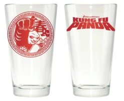 Po Clear Pint Glass - Kung Fu Panda