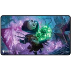 Tinybones Black Stitched Playmat - Commander Series: Three Color Shard