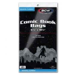 BCW Comic Bags, Current - 6.875 X 10.5 (100 Ct)
