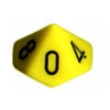 Opaque D10: Yellow With Black (10) -Atomicempire Outlet 074076862988