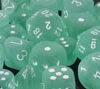 Frosted D10: Teal With White (10) 2 Frosted D10: Teal With White (10) -Atomicempire Outlet 074117573219