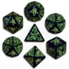 Call Of Cthulhu: Black And Green Dice Set (7) -Atomicempire Outlet 119214615431 big