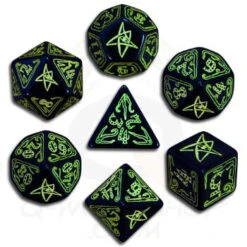 Call Of Cthulhu: Black And Green Dice Set (7)