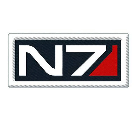 Mass Effect: N7 Logo Embroidered Patch 3 Mass Effect: N7 Logo Embroidered Patch