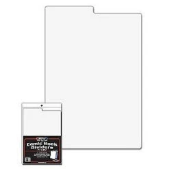 Plastic Title Dividers: White Magazine (25)