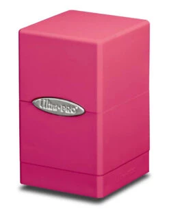 Satin Tower Deck Box: Bright Pink